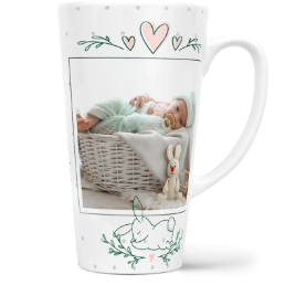 Fotohrnček latte veľký - originálny darček - Meadow baby